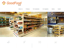 Tablet Screenshot of goodfoodretail.com